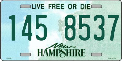 NH license plate 1458537
