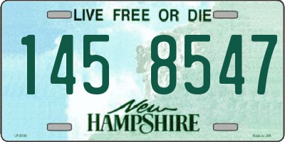 NH license plate 1458547