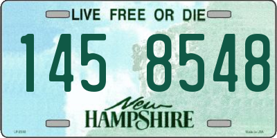 NH license plate 1458548