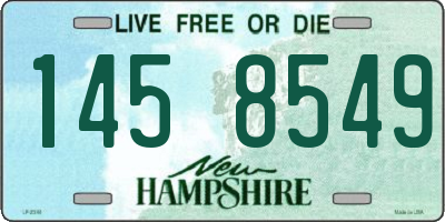 NH license plate 1458549