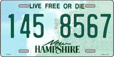 NH license plate 1458567