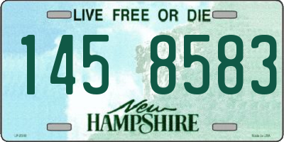 NH license plate 1458583