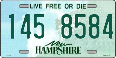 NH license plate 1458584