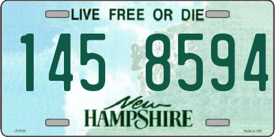 NH license plate 1458594