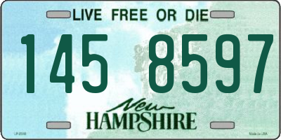 NH license plate 1458597