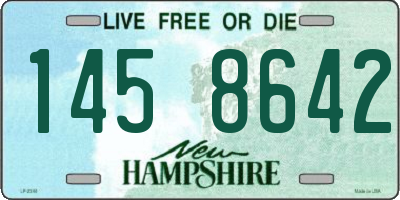 NH license plate 1458642