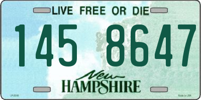 NH license plate 1458647