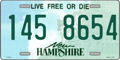 NH license plate 1458654