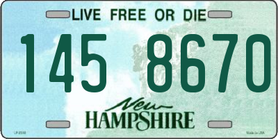 NH license plate 1458670