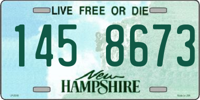 NH license plate 1458673