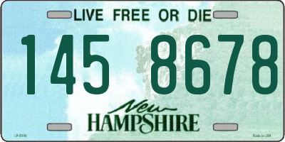 NH license plate 1458678