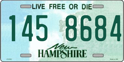 NH license plate 1458684