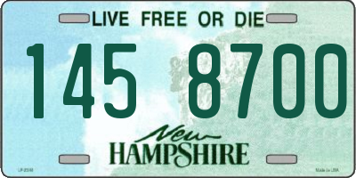NH license plate 1458700