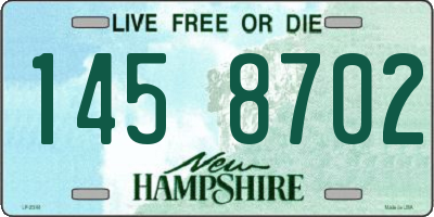 NH license plate 1458702