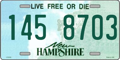 NH license plate 1458703