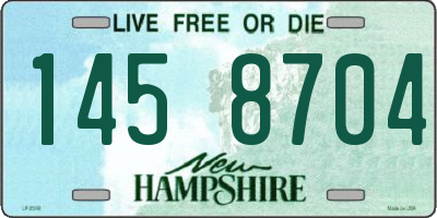 NH license plate 1458704