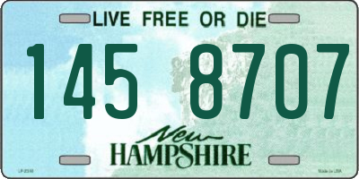 NH license plate 1458707