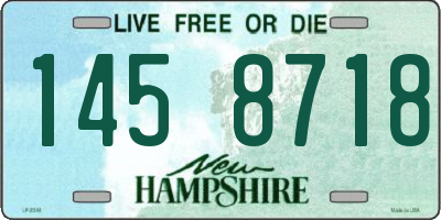 NH license plate 1458718