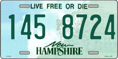 NH license plate 1458724