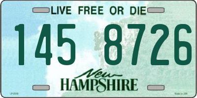 NH license plate 1458726