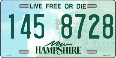 NH license plate 1458728