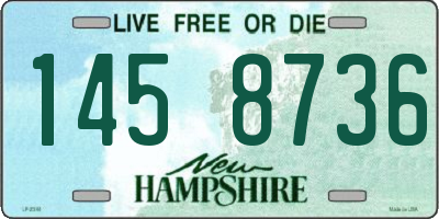 NH license plate 1458736