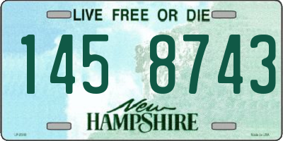 NH license plate 1458743