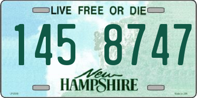 NH license plate 1458747