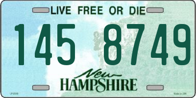 NH license plate 1458749
