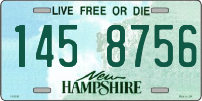NH license plate 1458756