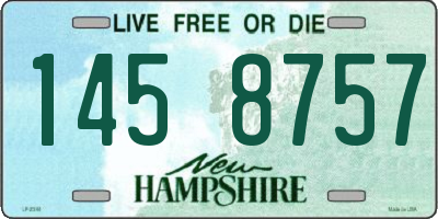 NH license plate 1458757