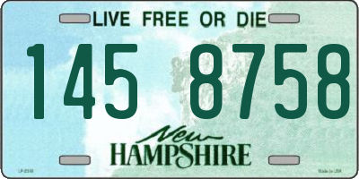 NH license plate 1458758