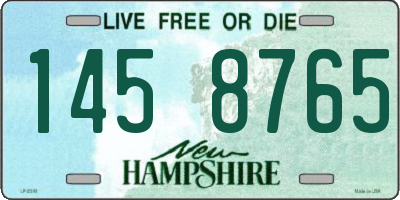 NH license plate 1458765