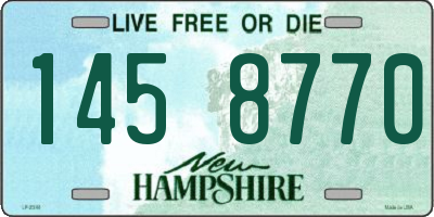 NH license plate 1458770