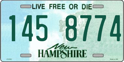 NH license plate 1458774