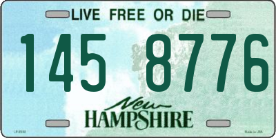 NH license plate 1458776
