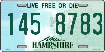 NH license plate 1458783