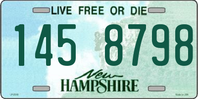 NH license plate 1458798
