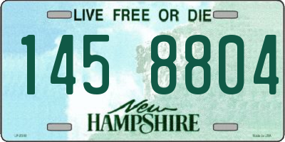NH license plate 1458804