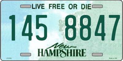 NH license plate 1458847