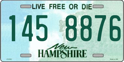 NH license plate 1458876