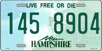 NH license plate 1458904