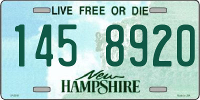 NH license plate 1458920