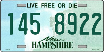 NH license plate 1458922