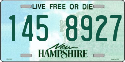 NH license plate 1458927