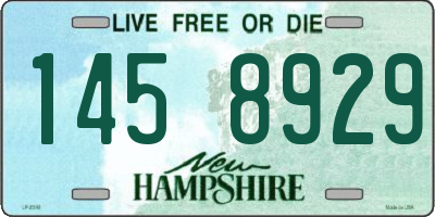 NH license plate 1458929