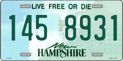 NH license plate 1458931