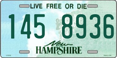 NH license plate 1458936