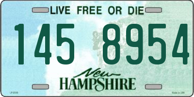 NH license plate 1458954