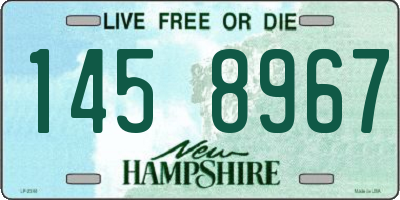 NH license plate 1458967